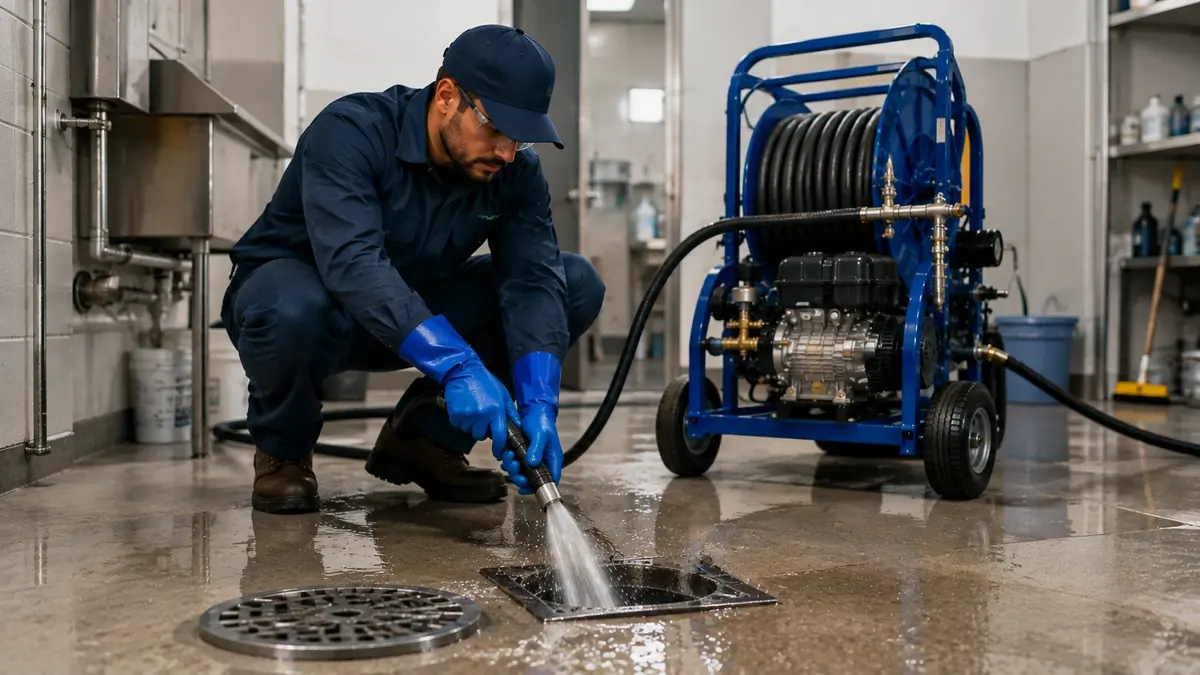 Floor Drain Hydro Jet Cleaning in La Mesa