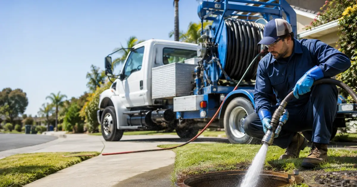 Hydro jet sewer cleaning La Mesa